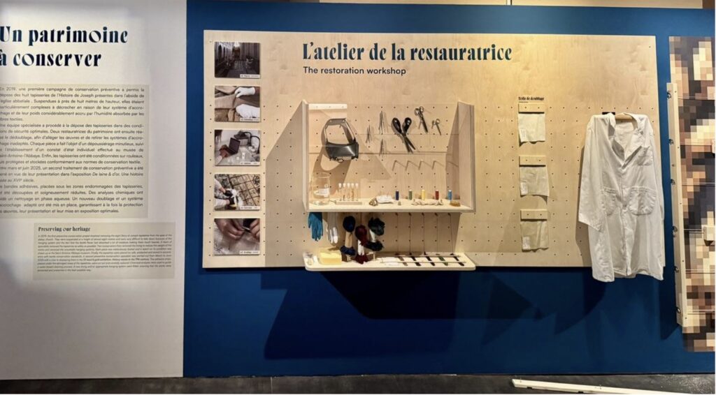L’exposition des tentures de Saint Joseph - The restoration workshop